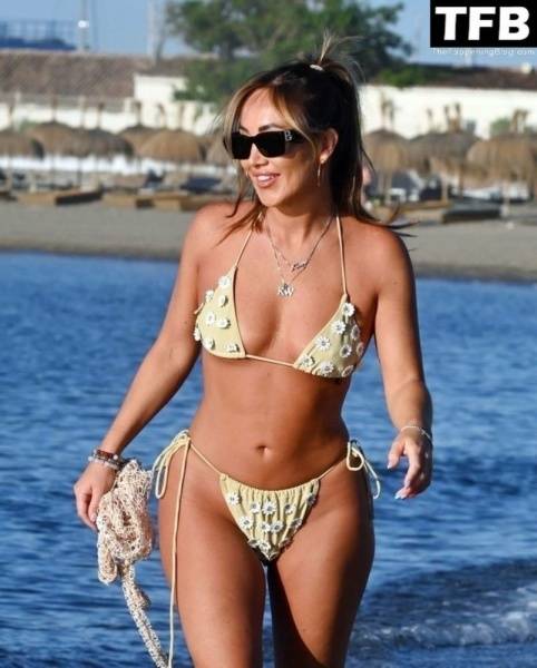 Lauryn Goodman Shows Off Her Sexy Bikini Body on the Beach in Marbella on fansgirls.net