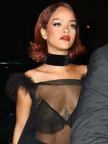 Rihanna Candid See-Through Nipple Slip Photos Leaked on fansgirls.net