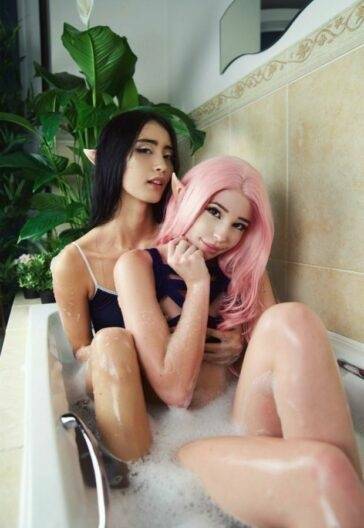 Belle Delphine Nude Bath Photoshoot on fansgirls.net