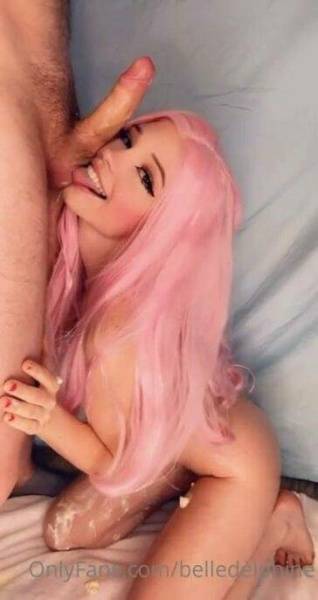 Belle Delphine Whipped Cream Blowjob Onlyfans Video Leaked on fansgirls.net