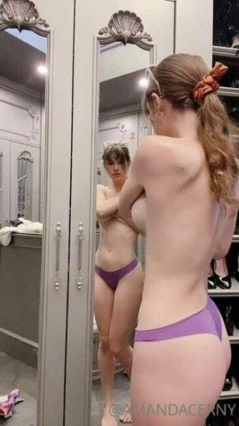 Amanda Cerny Nude Closet Striptease Onlyfans Video Leaked on fansgirls.net