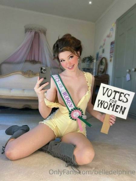 Belle Delphine Votes For Women Onlyfans Set Leaked on fansgirls.net