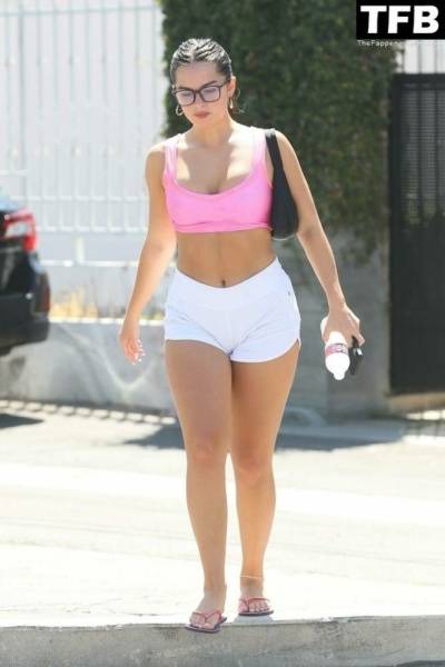 Addison Rae Looks Happy and Fit While Coming Out of a Pilates Class in WeHo on fansgirls.net