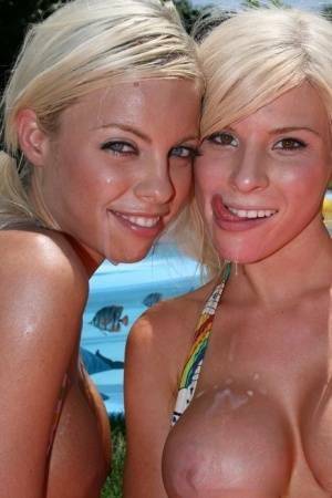 Young bitches are sharing cock in extra spicy threesome scebes by the pool on fansgirls.net