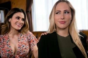 Carter Cruise and Vanessa Veracruz have lesbian sex during a home invasion on fansgirls.net