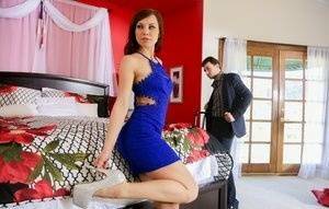 Hot wife Aidra Fox and her husband engage in a bout of passionate lovemaking on fansgirls.net