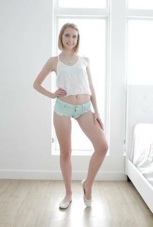 Teen babe Chloe Couture showing off nice thong adorned ass and tiny tits on fansgirls.net