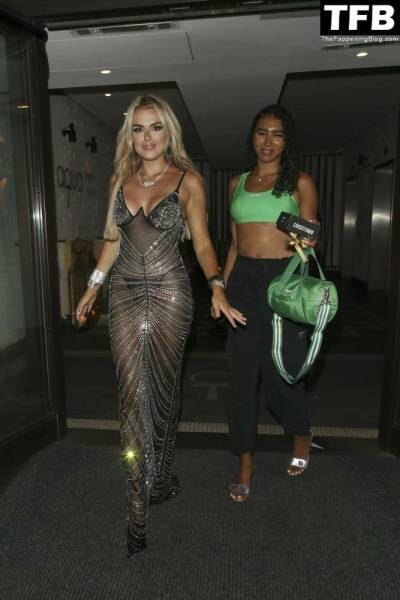 Tallia Storm Looks Hot in a See-Through Dress After the TOWIE Season Launch Party on fansgirls.net
