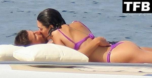 Ruben Dias Packs on the PDA with a Mysterious Scantily-Clad Woman on a Boat in Formentera on fansgirls.net