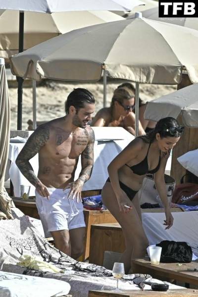 Rodri Fuertes Enjoys a Day with a Girl on the Beach in Ibiza on fansgirls.net