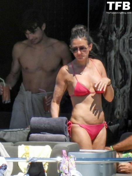 Demi Moore Looks Sensational at 59 in a Red Bikini on Vacation in Greece on fansgirls.net