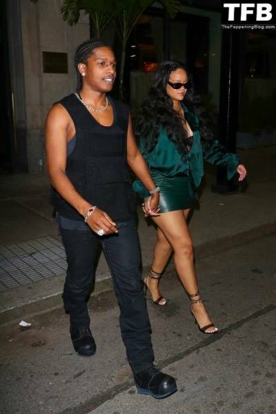 Rihanna & ASAP Rocky Enjoy a Date Night at the Ned Hotel on fansgirls.net