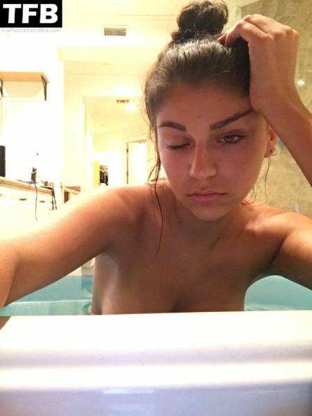 Andrea Russett Topless & Sexy Collection on fansgirls.net