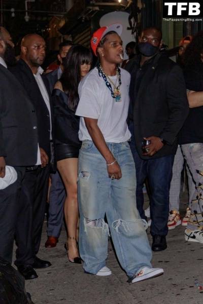 Rihanna & ASAP Rocky Have a Wild Night Out For the Launch in New York on fansgirls.net