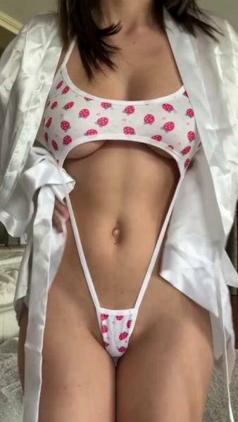 Christina Khalil Robe Strip Sling Bikini Onlyfans Video Leaked - Usa on fansgirls.net