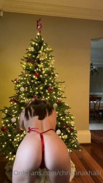 Christina Khalil Christmas Eve Slingkini Onlyfans Video Leaked on fansgirls.net