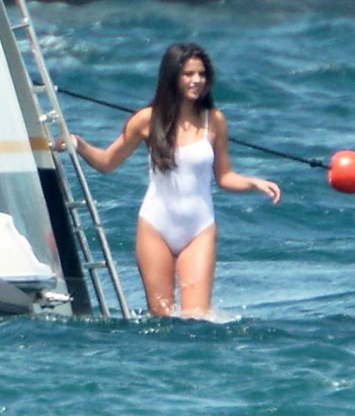 Selena Gomez See-Through One-Piece Set Leaked - Usa on fansgirls.net