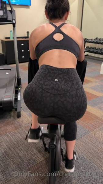 Christina Khalil Gym Ass Leggings Strip Onlyfans Video Leaked on fansgirls.net