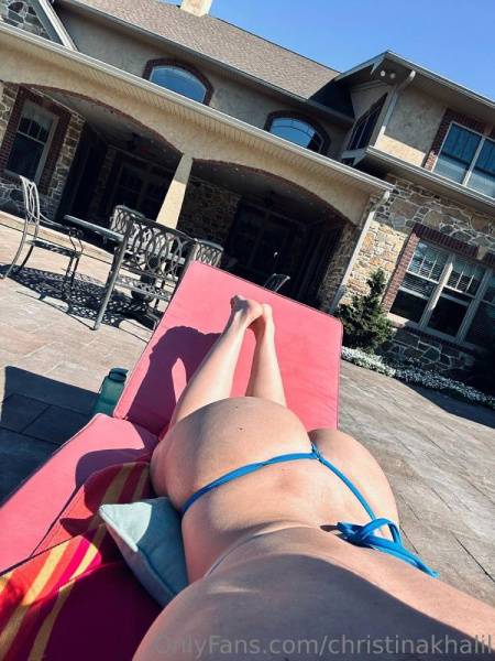 Christina Khalil Nude Bikini Sun Tanning Onlyfans Set Leaked on fansgirls.net