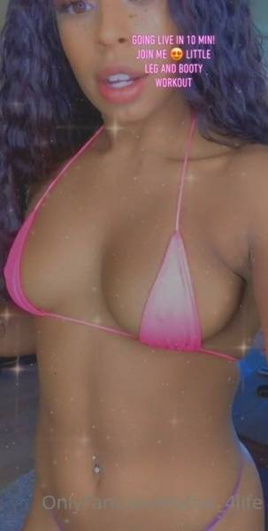 Qimmah Russo G-string Bikini Workout Onlyfans Video Leaked on fansgirls.net
