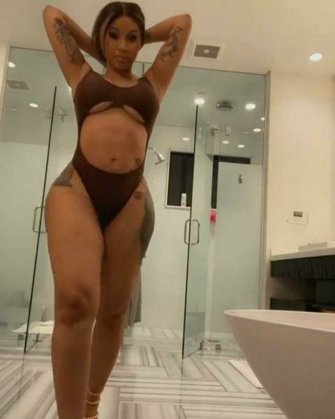 Cardi B Sexy One-Piece Modeling Video Leaked - Usa - New York on fansgirls.net