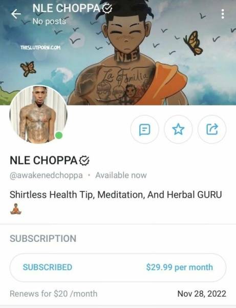 Nle Choppa Nude Onlyfans (SLUT ME OUT) Leak! on fansgirls.net