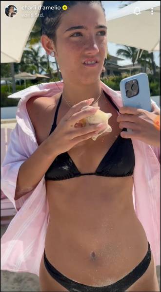 Charli D 19Amelio Beach Pool Bikini Video Leaked - Usa on fansgirls.net