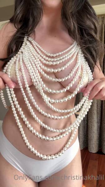 Christina Khalil Nipple Pasties Beaded Top Onlyfans Video Leaked - Usa on fansgirls.net