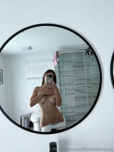 Natalie Roush Nipple Tease Bathroom Selfie Onlyfans Set Leaked on fansgirls.net