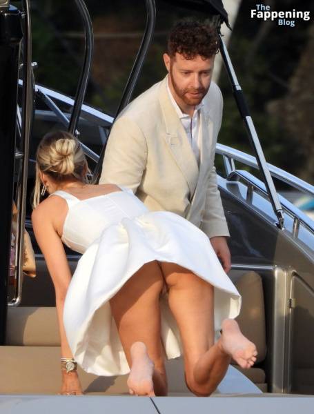 Leonie Hanne Flashes Her Underwear on a Yacht in Portofino (43 Photos) on fansgirls.net
