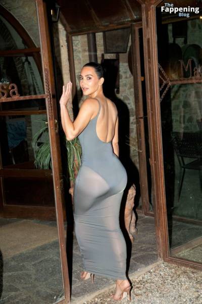 Kim Kardashian Shows Off Her Assets in a Sheer Dress (14 Photos) on fansgirls.net