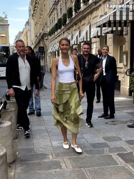 Zendaya Goes Bralessin Paris (30 Photos) on fansgirls.net